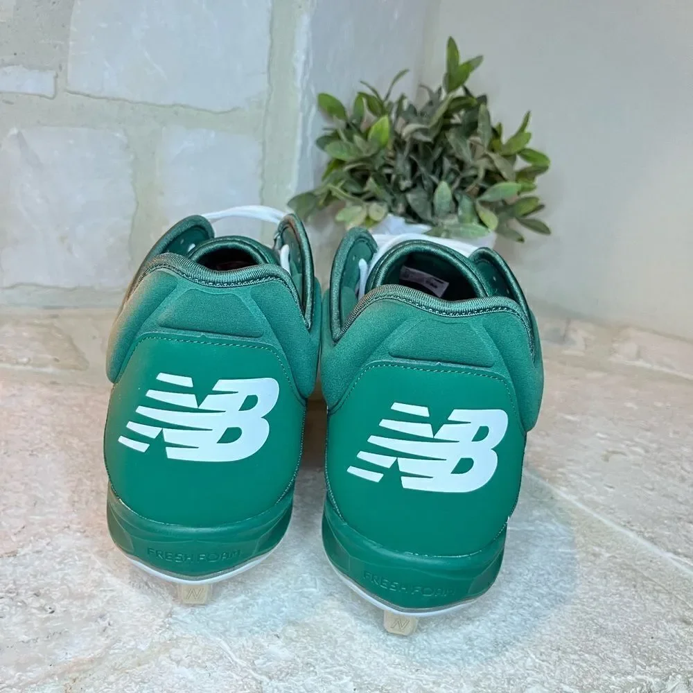 New Balance 3000 V4 Metal Baseball Cleats Green/White sz 17